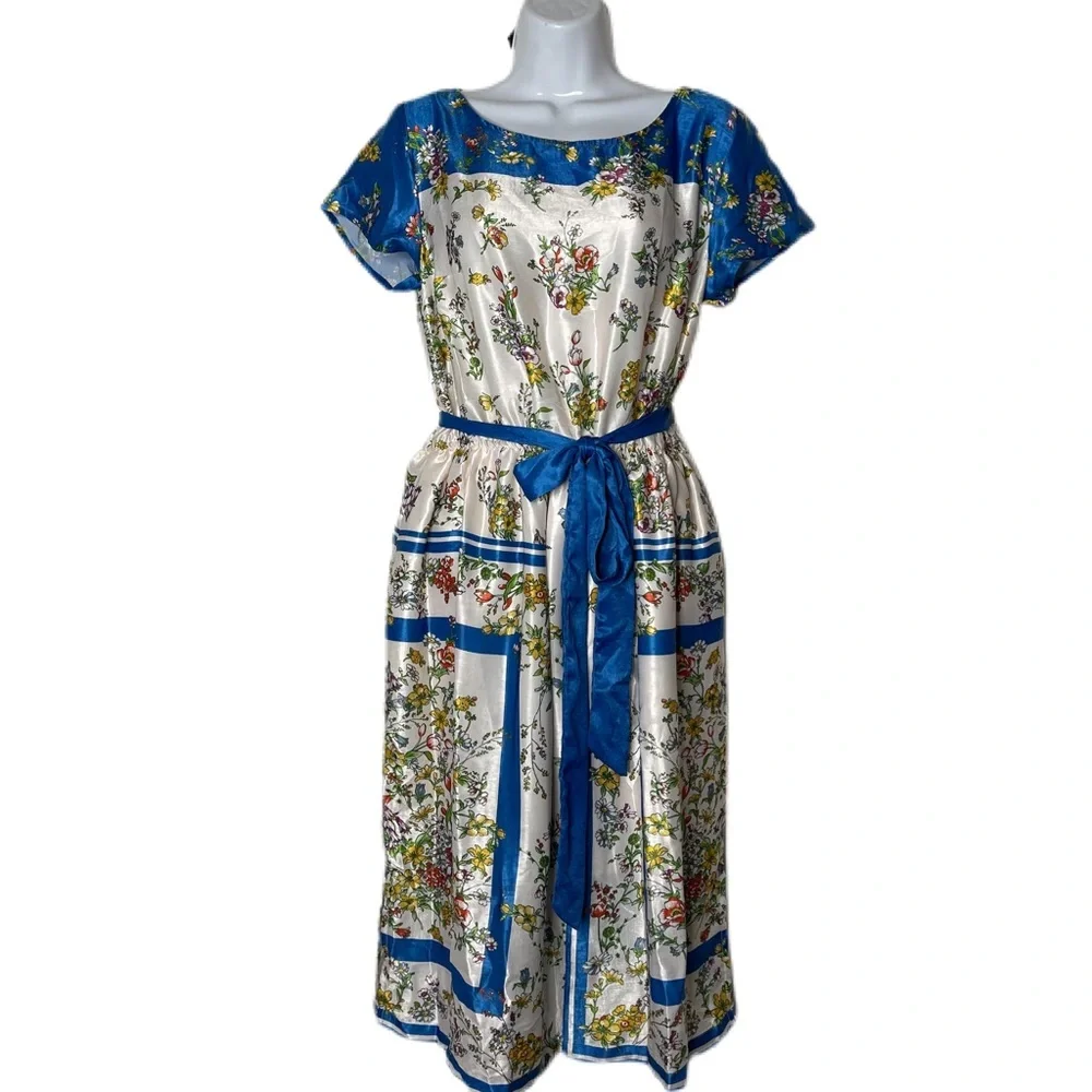 ModCloth Sunlit Reverie Floral Dress Size Medium - Picture 4 of 7
